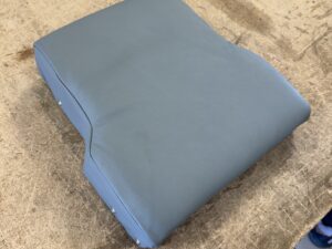Cache calculateur cuir gris bleu Alpine GTA d'origine NOS